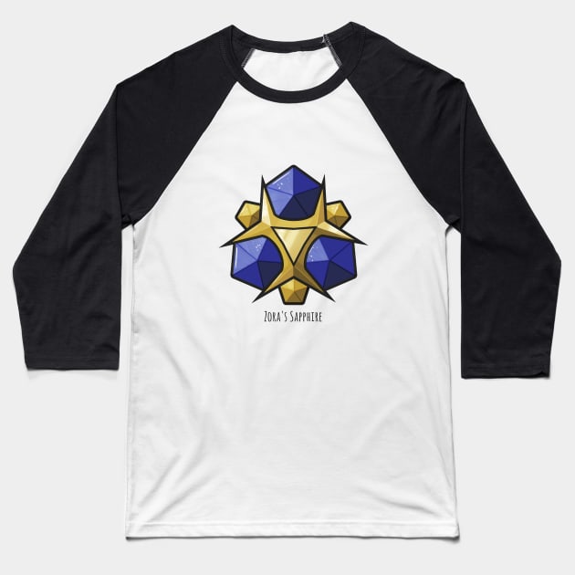 Zora's Sapphire Spiritual Stone Baseball T-Shirt by ilustraelleg